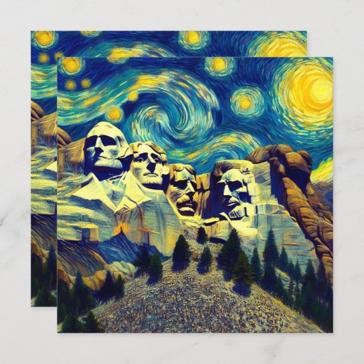 Starry Night Mt. Rushmore South Dakota (Front/Back)
