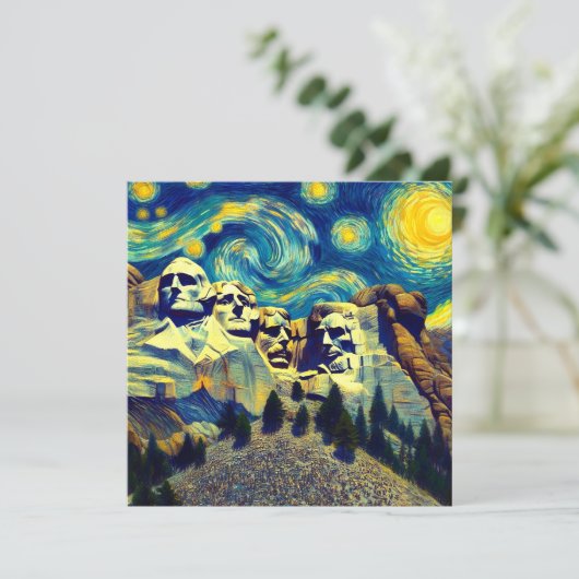 Starry Night Mt. Rushmore South Dakota (Standing Front)