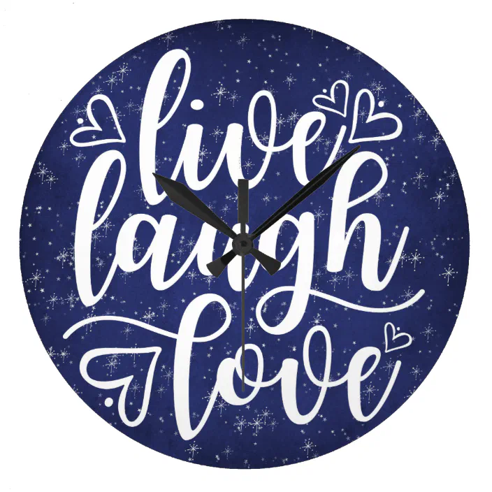 Live Laugh Love Clock 
