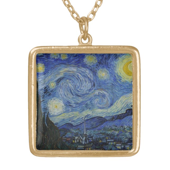 starry night Necklace  (Front)