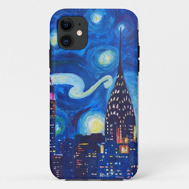 Starry Night New York Case-Mate iPhone Case (Back)