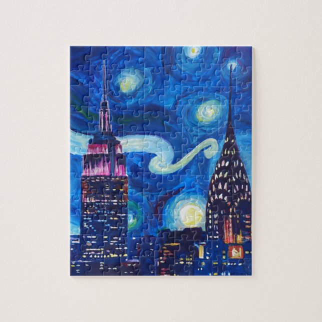 Starry Night New York Jigsaw Puzzle (Vertical)
