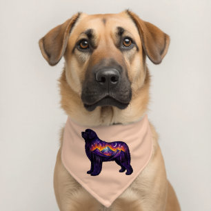 Starry Night Newfoundland Pet Bandana Collar