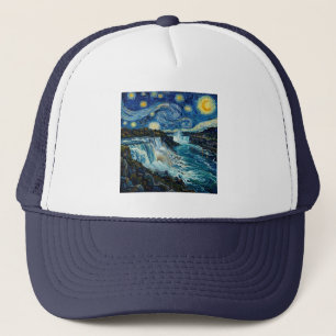 Starry Night Niagara Falls Trucker Hat