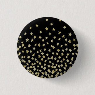 starry night noire pinback button