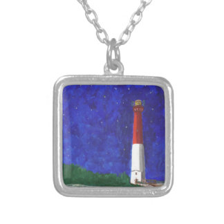 Starry Night Old Barney Silver Plated Necklace