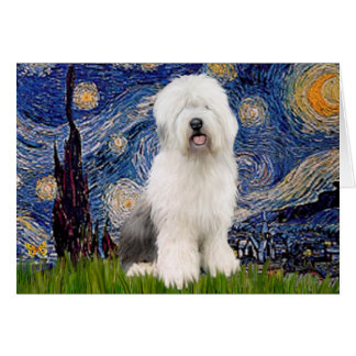 Starry Night - Old English #3 Cards