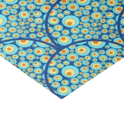 Starry Night On Sea Doodle Art Deco Scallop Tissue Paper