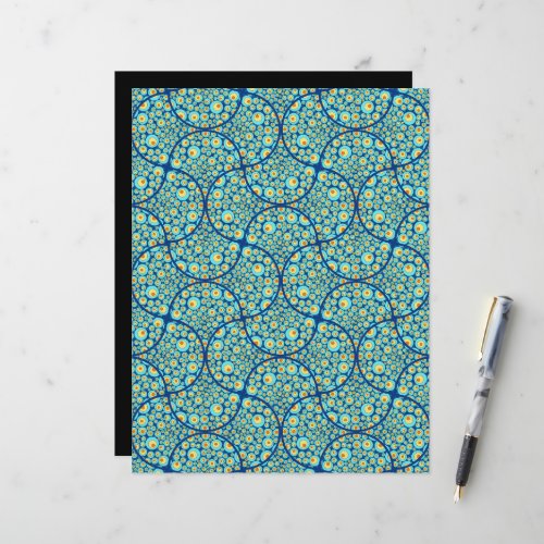Starry Night On Sea Doodle Deco Scrapbook Paper