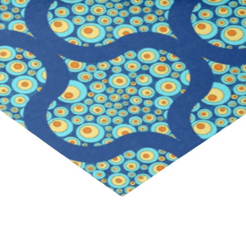Starry Night On Sea Doodle Mid Mod Ogee Tissue Paper