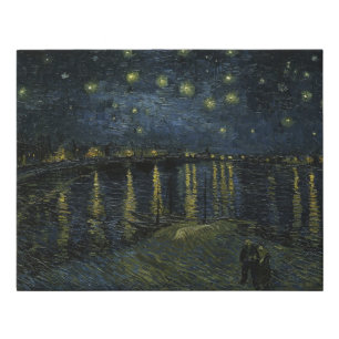 Starry Night on the Rhone by Van Gogh Faux Canvas Print
