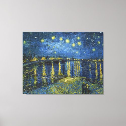 Starry Night on the Rhone by Vincent van Gogh Canvas Print