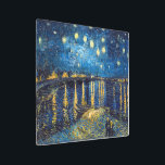 Starry Night on the Rhone | Van Gogh | Metal Print<br><div class="desc">Starry Night on the Rhone is a 1888 painting by Vincent Van Gogh.</div>