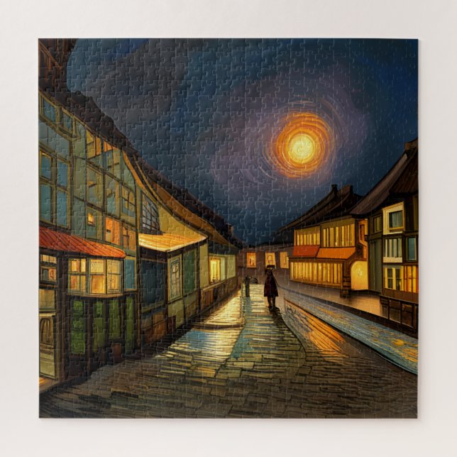 Starry Night Over My Village Jigsaw Puzzle (Vertical)