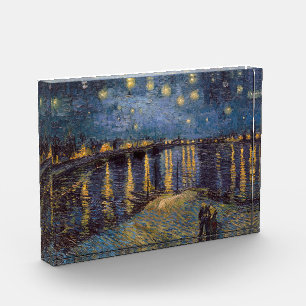 Starry Night Over Rhone River by Vincent Van Gogh Acrylic Award