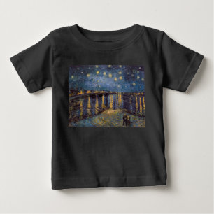 Starry Night Over Rhone River by Vincent Van Gogh Baby T-Shirt