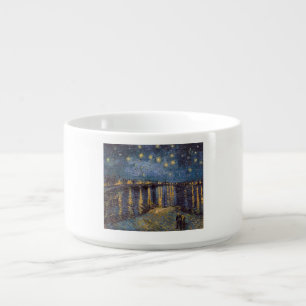 Starry Night Over Rhone River by Vincent Van Gogh Bowl
