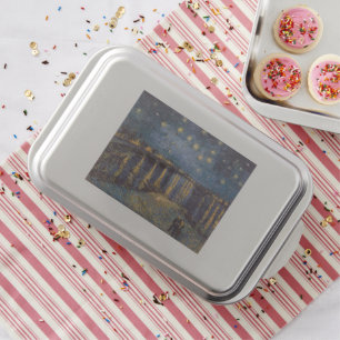 Starry Night Over Rhone River by Vincent Van Gogh Cake Pan