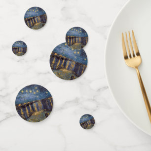 Starry Night Over Rhone River by Vincent Van Gogh Confetti