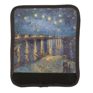 Starry Night Over Rhone River by Vincent Van Gogh Luggage Handle Wrap