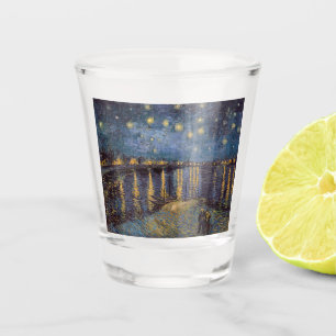 Starry Night Over Rhone River by Vincent Van Gogh Shot Glass