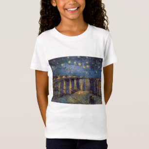Starry Night Over Rhone River by Vincent Van Gogh T-Shirt