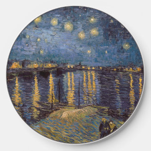 Starry Night Over Rhone River by Vincent Van Gogh Wireless Charger
