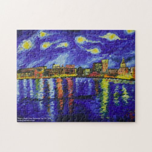 Starry Night Over Savannah by TS Tyre Jigsaw P Jigsaw Puzzle