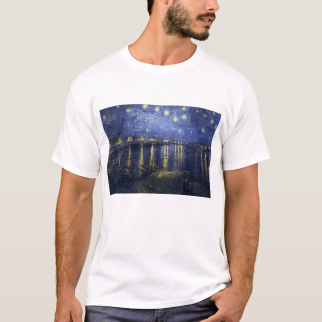 Starry Night over the Rhine T-Shirt - Van Gogh (Front)
