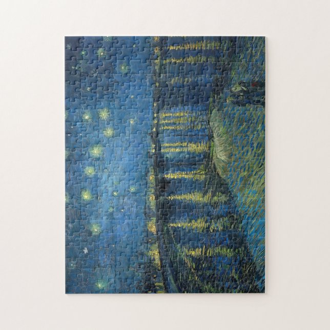 Starry Night Over the Rhone (1888) Vincent van Gog Jigsaw Puzzle (Vertical)
