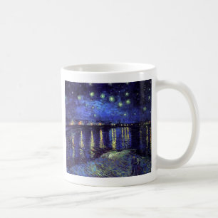 starry night over the rhone 1890 coffee mug