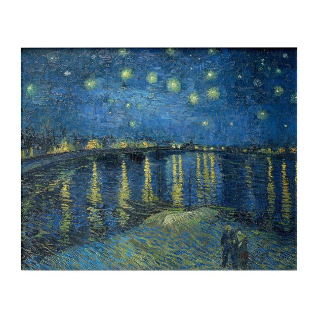 Starry Night Over the Rhone Acrylic Print (Front)