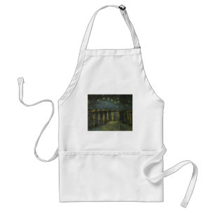 Starry Night Over the Rhone Adult Apron