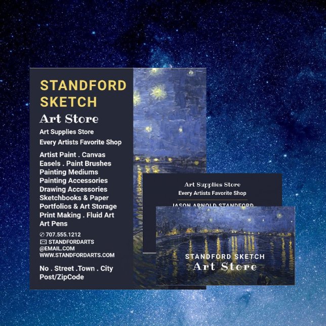 Starry Night Over The Rhone, Art Supplies Store Flyer (Creator Uploaded)