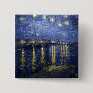 Starry Night Over the Rhone Button
