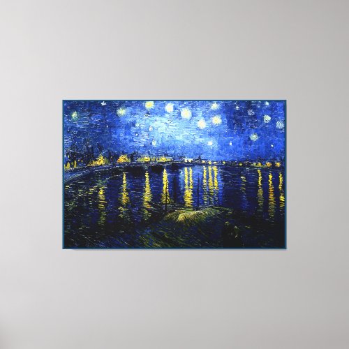 Starry Night over the Rhone by Van Gogh  Canvas Print