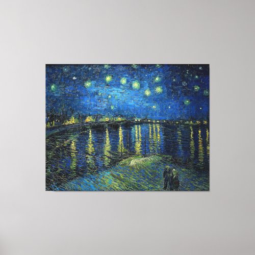 Starry Night over the Rhone by Van Gogh Canvas Print