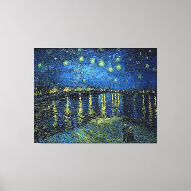 Starry Night over the Rhone by Van Gogh Canvas Print (Front)