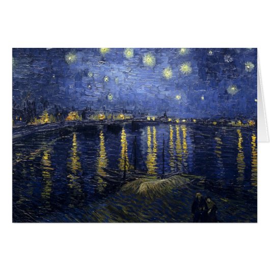 Starry Night Over the Rhone by Van Gogh Cards (Front Horizontal)