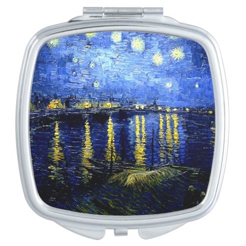 Starry Night over the Rhone by van Gogh Compact Mirror