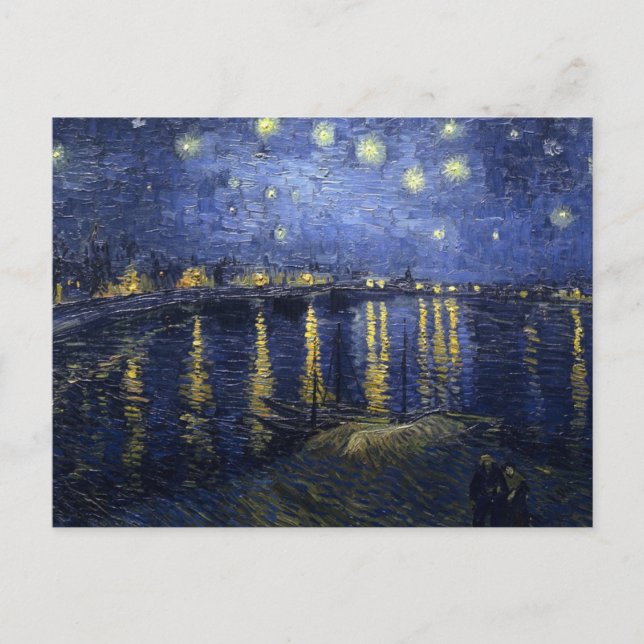 Starry Night Over the Rhone by Van Gogh Postcard (Front)