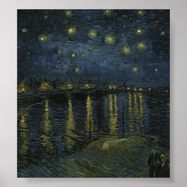 Starry Night Over the Rhone by Van Gogh Poster (Front)