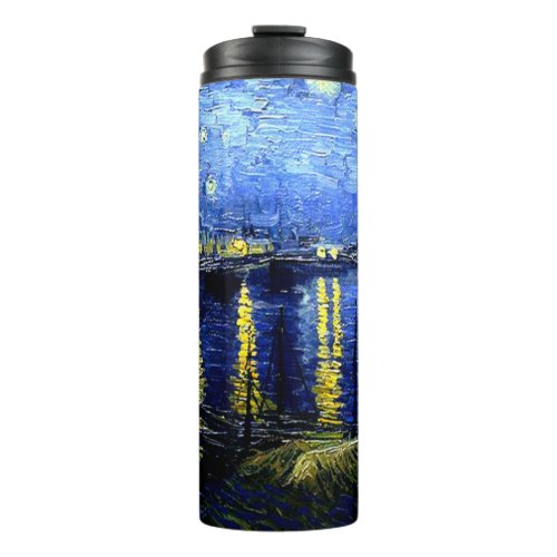 Starry Night over the Rhone by van Gogh Thermal Tumbler