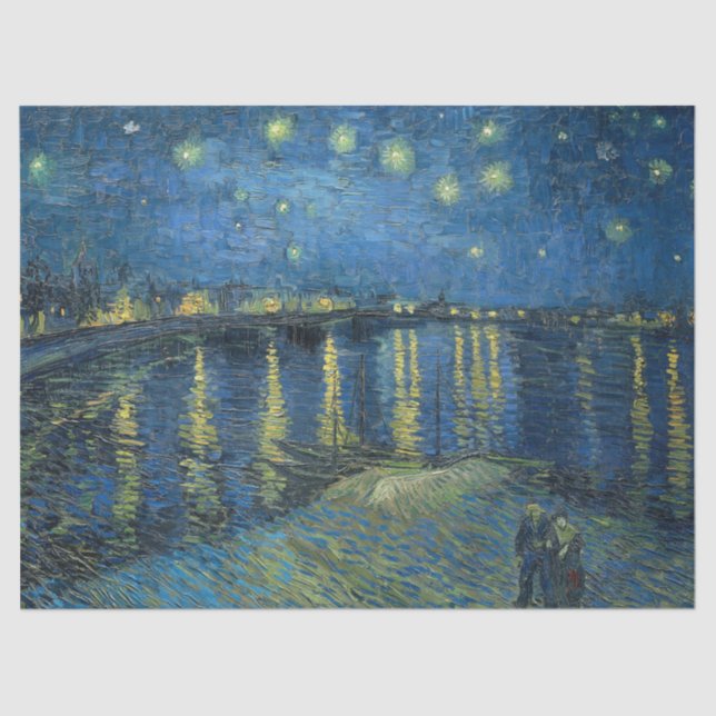 Starry Night Over the Rhone by Van Gogh Tissue Paper (Front)