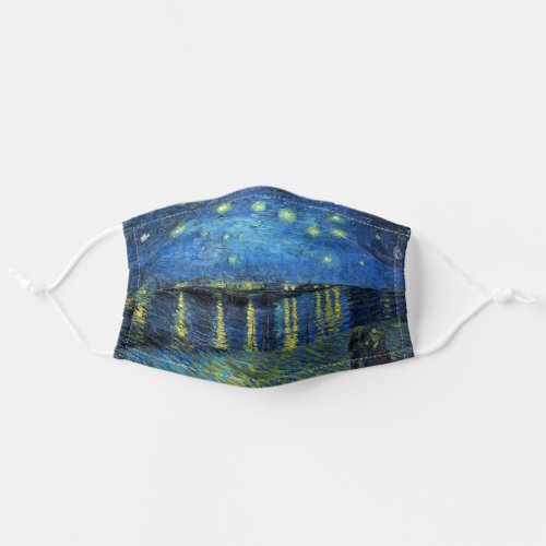 Starry Night Over the Rhone by Vincent Van Gogh Adult Cloth Face Mask