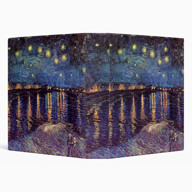 Starry Night Over the Rhone by Vincent van Gogh Binder (Background)