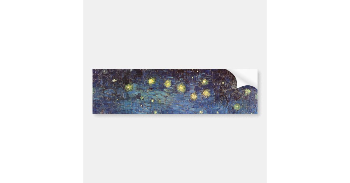 Starry Night Over the Rhone by Vincent van Gogh Bumper Sticker | Zazzle