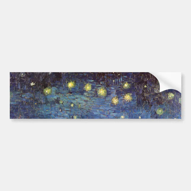 Starry Night Over the Rhone by Vincent van Gogh Bumper Sticker | Zazzle