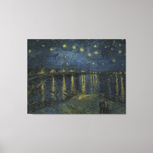 Starry Night Over the Rhone by Vincent Van Gogh Canvas Print