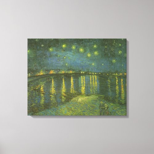 Starry Night Over the Rhone by Vincent van Gogh Canvas Print